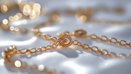 pearl necklace on a white background