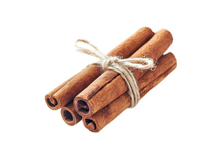 Aromatic brown cinnamon sticks, a natural spice and cooking ingredient