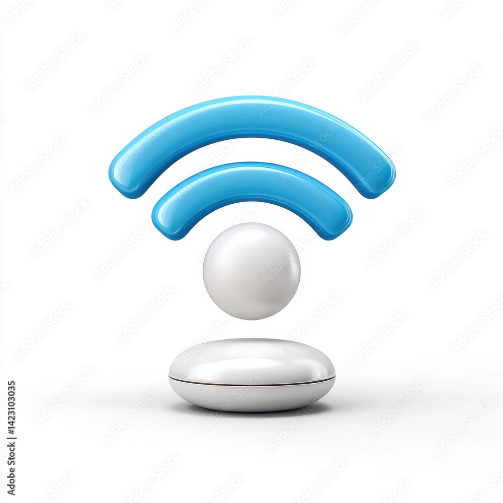 Poster icon representing the seamless and efficient wireless connectivity and data transmission between dev