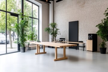 Modern, bright, open-plan office space