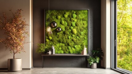The blend of modern architecture and organic elements creates a welcoming and serene first impression.
