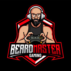 Beard Master Gaming Logo Design