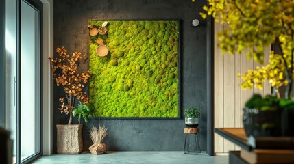 Lush greenery, from potted palms to cascading indoor plants, adds a vibrant touch of nature to the sophisticated design.