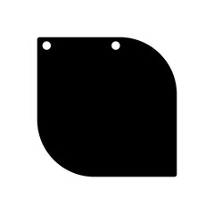 Banner bunting birthday party icon vector. bunting banner illustration sign or symbol.