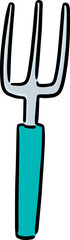 Naklejka premium Illustration of fork 