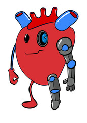 Heart Sticker Digital Illustration Custom Design