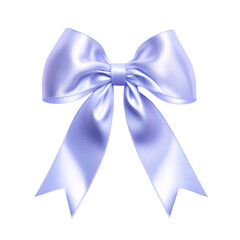 Naklejka premium blue bow isolated on white