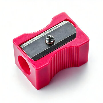 Pencil sharpner on white background