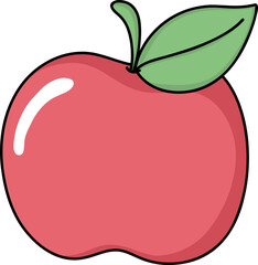 Apple Cartoon Illustration 
