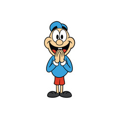 Naklejka premium cartoon character of businessman