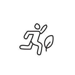 vector illustration of yoga elements in one line style