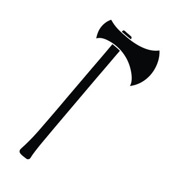 black axe on white background clip art preview