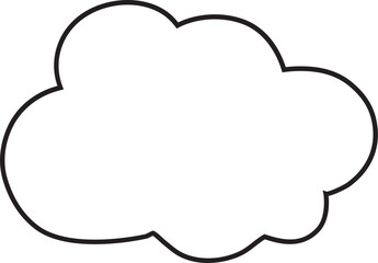 Cloud  Outline for Decoration