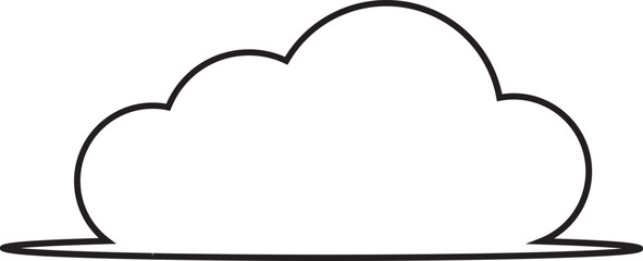 Cloud  Outline for Decoration