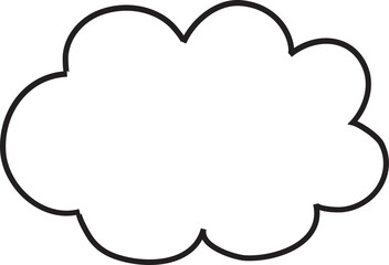 Cloud  Outline for Decoration