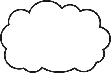 Cloud  Outline for Decoration
