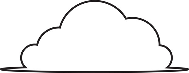 Cloud  Outline for Decoration