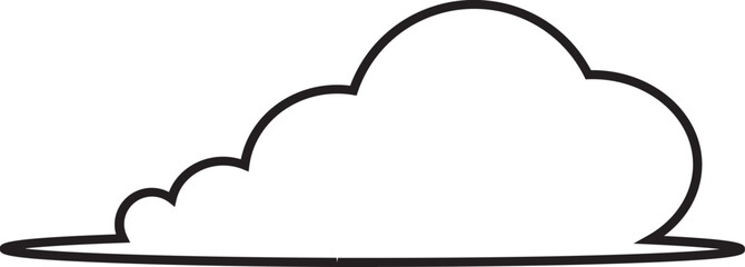 Cloud  Outline for Decoration