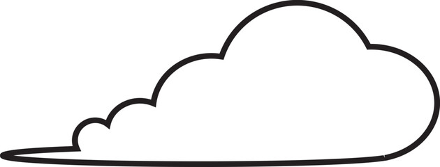 Cloud  Outline for Decoration