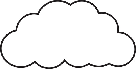 Cloud  Outline for Decoration