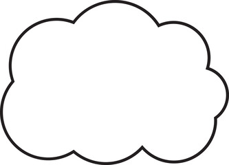 Cloud  Outline for Decoration