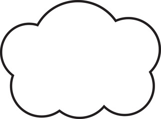 Cloud  Outline for Decoration