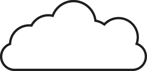 Cloud  Outline for Decoration