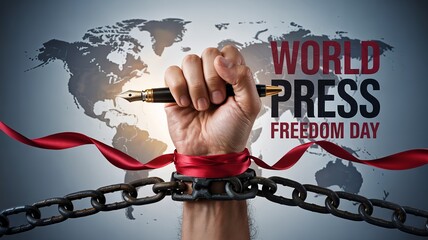 World Press Freedom Day marked by powerful visual of resistance.