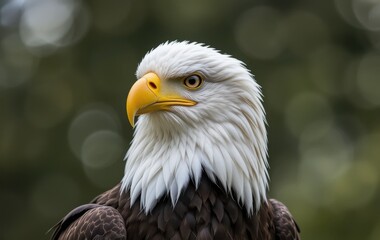 Obraz premium Majestic Bald Eagle Portrait Wildlife Bird Nature Photography American Eagle Power Avian Image Sharp