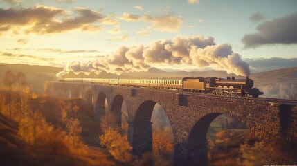 Vintage vehicle landscape background