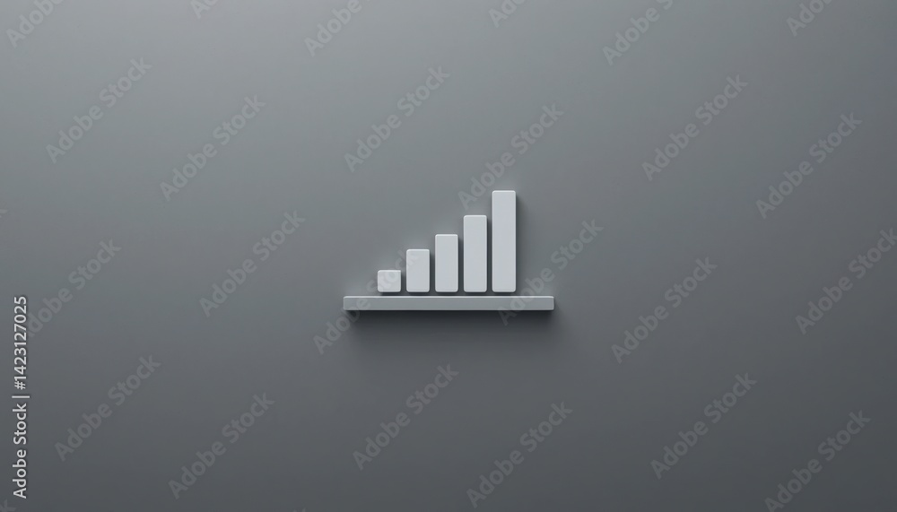 Poster analyzing growth trends in data visualization charts business analytics infographic design minimalis