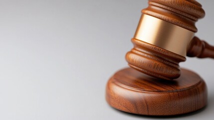 Wooden Gavel on Stand