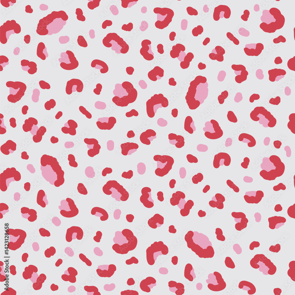 Poster abstract animal monochrome seamless pattern. dalmatian, leopard or ocelot print allover background. 