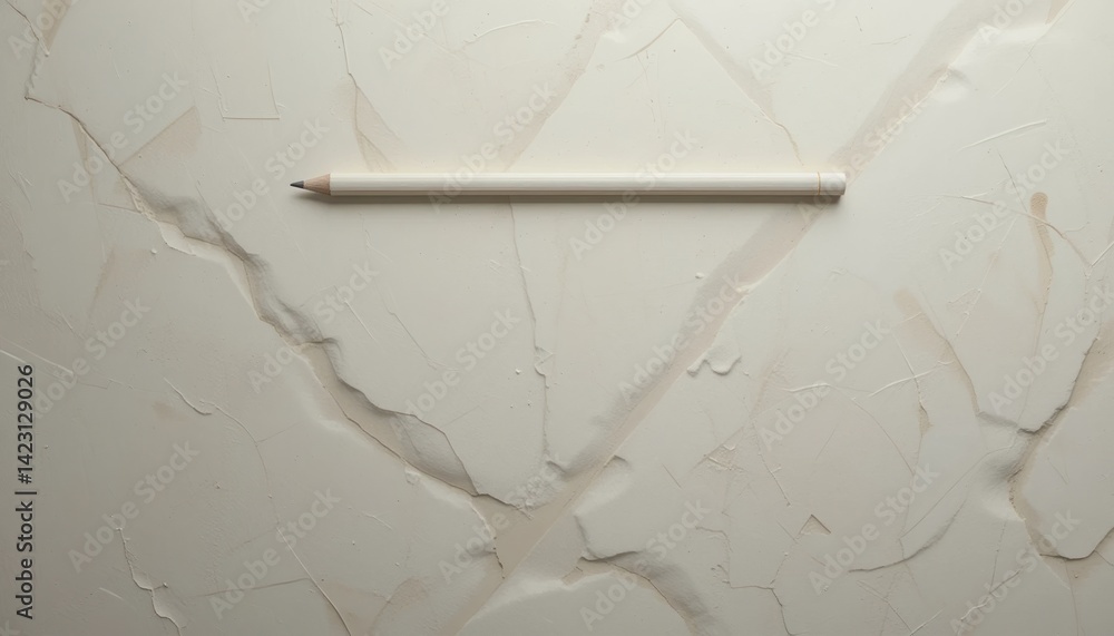 Aufkleber creating art drawing techniques with pencil on textured surface studio environment close-up perspect