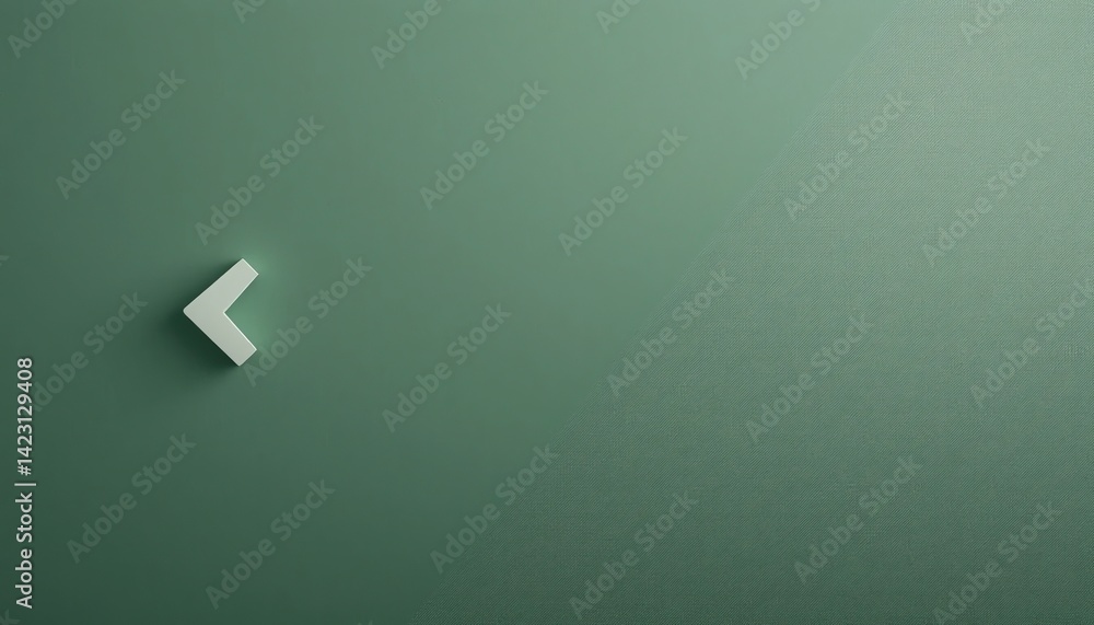 Aufkleber dynamic green background with geometric shape minimalist design abstract art studio environment clos