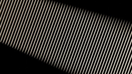 Abstract close-up view of modern black steel ventilated on building - monochrome