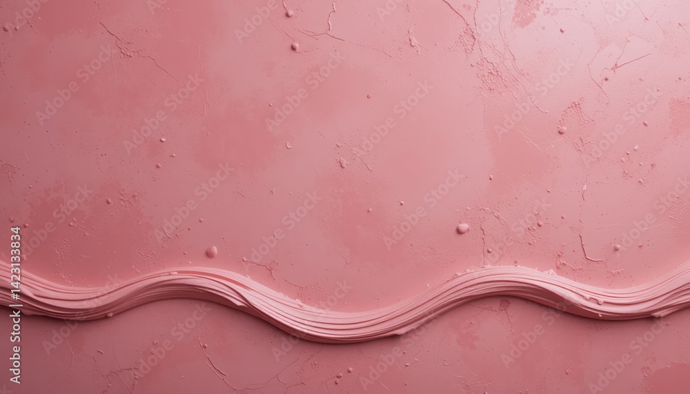 Poster artistic action pink texture design studio setting visual artwork minimalist environment top-down vi