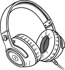 Headphone vector icon.