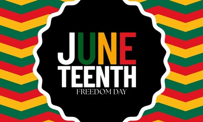 Juneteenth Freedom and Emancipation day in June