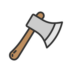 Axe icon vector image. Suitable for mobile apps, web apps and print media.