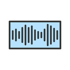 Audio icon vector image. Suitable for mobile apps, web apps and print media.