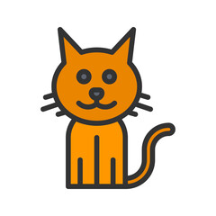 Cat icon vector image. Suitable for mobile apps, web apps and print media.