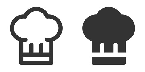 Vector illustration of chef hat cooking icon.