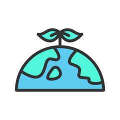 Environment icon vector image. Suitable for mobile apps, web apps and print media.