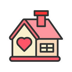 Home icon vector image. Suitable for mobile apps, web apps and print media.