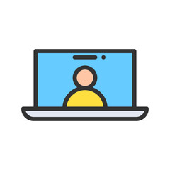 Lecture icon vector image. Suitable for mobile apps, web apps and print media.