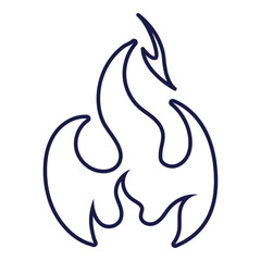 Hand Drawn Fire Outline