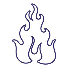 Hand Drawn Fire Outline