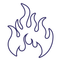 Hand Drawn Fire Outline