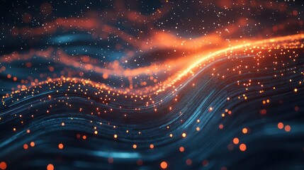 Fototapeta premium Abstract energy flow background